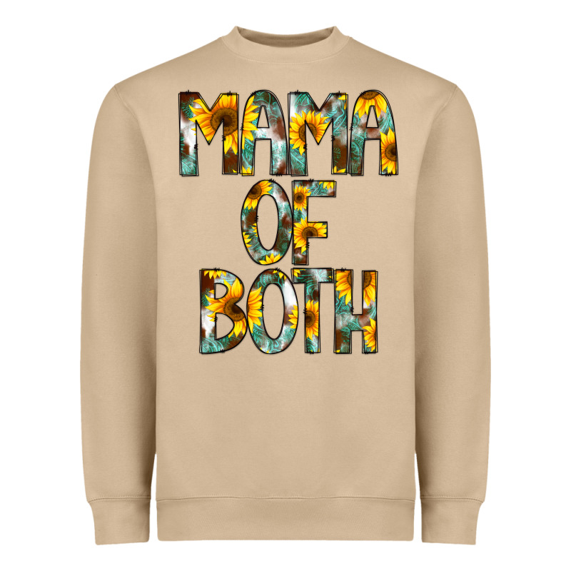 Mama Of Both Heavyweight Sweatshirt by CowCowDesign | Teevron