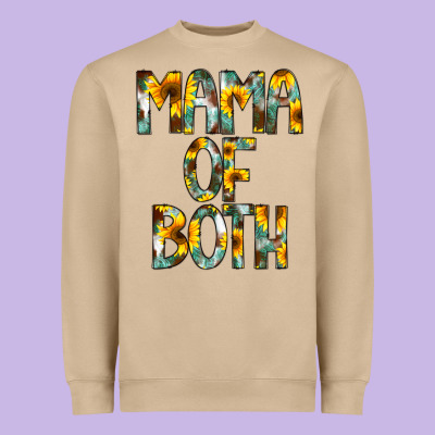 Mama Of Both Heavyweight Sweatshirt Designed By Cowcowdesign