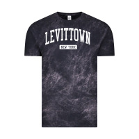 Cloud Black levittown new york ny vintage athletic sports design t shirt Vintage Tee - lanVoArt