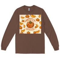 Chestnut pumpkin spice fall leaves Long Sleeve Tee - TumblerDesignByShophia