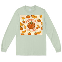 Matcha pumpkin spice fall leaves Long Sleeve Tee - TumblerDesignByShophia