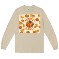 Mushroom pumpkin spice fall leaves Long Sleeve Tee - TumblerDesignByShophia