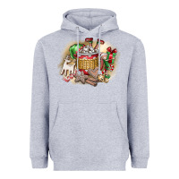 Heather Grey Christmas Elf Heavyweight Hoodie - CowhideDigitalArt