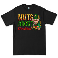 Black Nuts about Christmas Nutcracker Premium Tee - NancyCooperArtShop