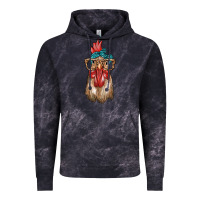 Cloud Black chicken with bandana and leopard Vintage Hoodie - texasbilliewilder