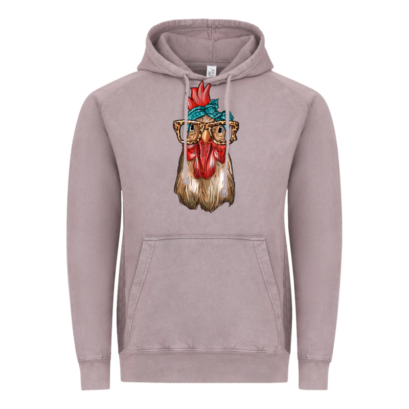 Chicken With Bandana And Leopard Vintage Hoodie by texasbilliewilder | Teevron