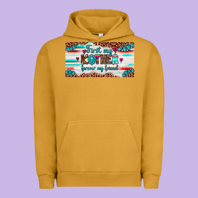 First My Mother Forever My Friend  License Plate Urban Hoodie Designed By Artiststas