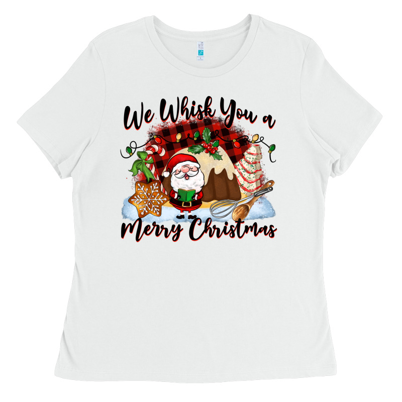 We Whisk You A Merry Christmas Ladies Tee by NancyCooperArtShop | Teevron