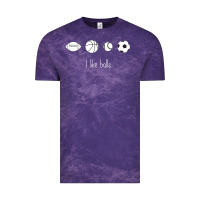 Cloud Purple Funny Sports Balls Gag Gift Vintage Tee - lanVoArt