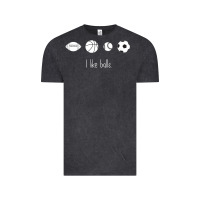Vintage Black Funny Sports Balls Gag Gift Vintage Tee - lanVoArt