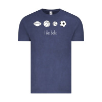 Vintage Denim Funny Sports Balls Gag Gift Vintage Tee - lanVoArt