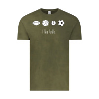 Vintage Olive Funny Sports Balls Gag Gift Vintage Tee - lanVoArt