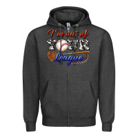 Charcoal Heather i' m out of your league Zipper Hoodie - BundleAndBundleShop