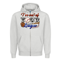 Dove Grey i' m out of your league Zipper Hoodie - BundleAndBundleShop