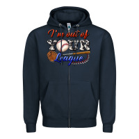 Navy i' m out of your league Zipper Hoodie - BundleAndBundleShop