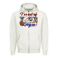 Oatmeal Heather i' m out of your league Zipper Hoodie - BundleAndBundleShop