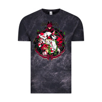 Cloud Black hazbin hotel christmas Vintage Tee - lanVoArt