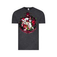 Vintage Black hazbin hotel christmas Vintage Tee - lanVoArt
