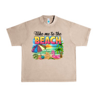 French Oak take me to the beach Urban Heavy Tee - NancyCooperArtShop