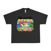 Pigment Black take me to the beach Urban Heavy Tee - NancyCooperArtShop