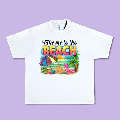 Take Me To The Beach Urban Heavy Tee Designed By Nancycooperartshop