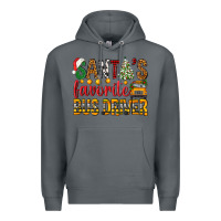 Rock Santa's Favorite Bus Driver Premium Hoodie - BundleAndBundleShop