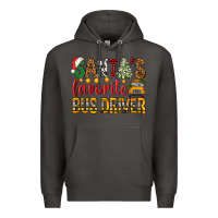 Smoke Santa's Favorite Bus Driver Premium Hoodie - BundleAndBundleShop
