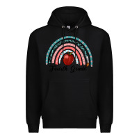 Black fourth grade rainbow Premium Hoodie - RanaPortraitStore