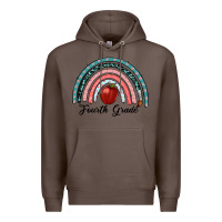 Coffee fourth grade rainbow Premium Hoodie - RanaPortraitStore