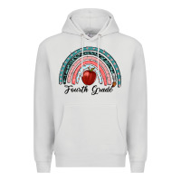Dove Grey fourth grade rainbow Premium Hoodie - RanaPortraitStore
