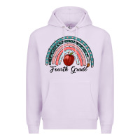 Lilac fourth grade rainbow Premium Hoodie - RanaPortraitStore