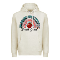 Oatmeal Heather fourth grade rainbow Premium Hoodie - RanaPortraitStore