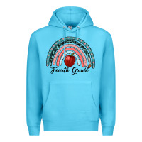 Ocean Blue fourth grade rainbow Premium Hoodie - RanaPortraitStore