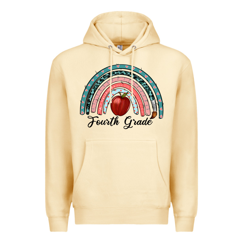 Fourth Grade Rainbow Premium Hoodie by RanaPortraitStore | Teevron