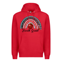 Red fourth grade rainbow Premium Hoodie - RanaPortraitStore