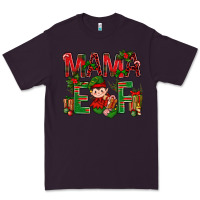 Plum Mama Elf with Gift Christmas Premium Tee - NancyCooperArtShop