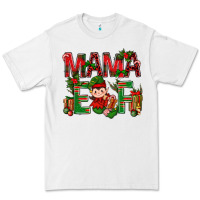 White Mama Elf with Gift Christmas Premium Tee - NancyCooperArtShop