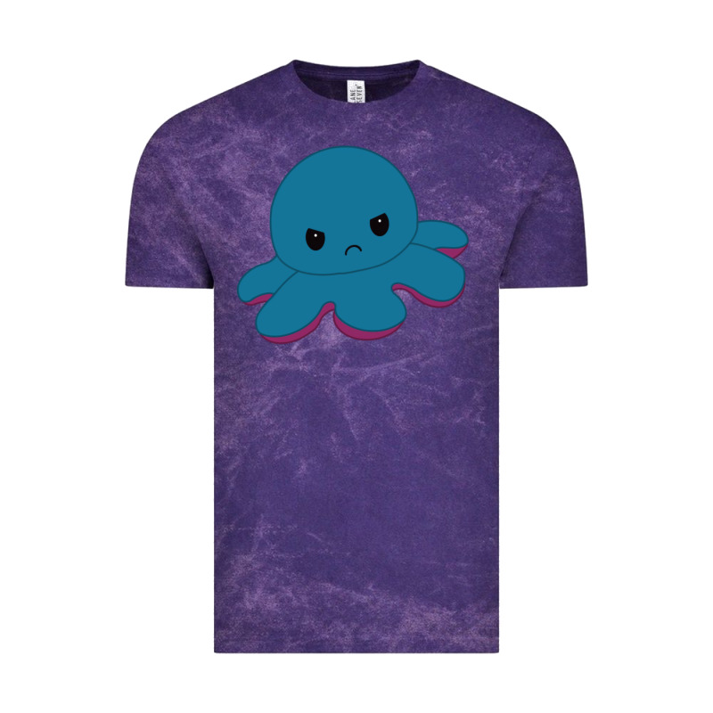 Angry Blue Moody Reversible Octopus Vintage Tee by lanVoArt | Teevron