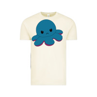 Vintage Arctic angry blue moody reversible octopus Vintage Tee - lanVoArt