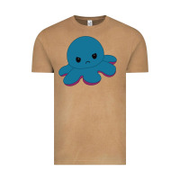 Vintage Camel angry blue moody reversible octopus Vintage Tee - lanVoArt