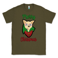 Army Green Merry Christmas Cat Classic Tee - Bettercallsaul