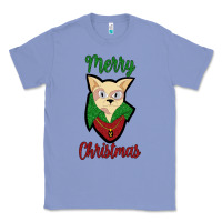 Colony Blue Merry Christmas Cat Classic Tee - Bettercallsaul