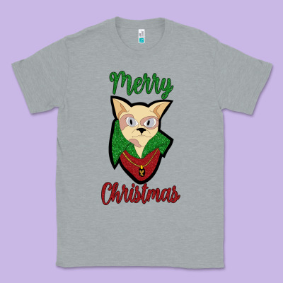 Merry Christmas Cat Classic Tee Designed By Bettercallsaul