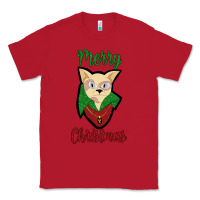 Red Merry Christmas Cat Classic Tee - Bettercallsaul