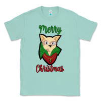 Seafoam Merry Christmas Cat Classic Tee - Bettercallsaul