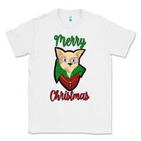 White Merry Christmas Cat Classic Tee - Bettercallsaul