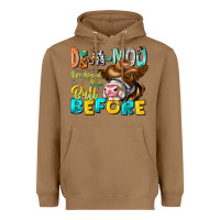 Toasted Coconut Deja Moo I've Heard Tih Bull Before Heavyweight Hoodie - CowhideDigitalArt