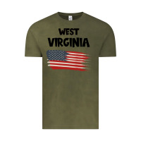 Vintage Olive WEST VIRGINIA Vintage Tee - Bettercallsaul