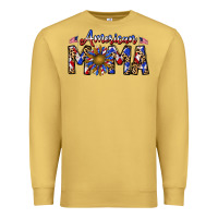 Antique Gold American mama Premium Sweatshirt - CowhideDigitalArt