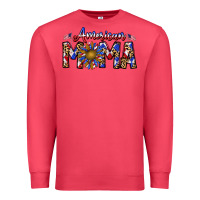 Cardinal American mama Premium Sweatshirt - CowhideDigitalArt